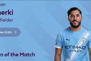 打进制胜球！官方：谢尔基当选曼城2-1森林的球迷票选最佳球员