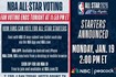 NBA全明星投票今日中午12:59截止 1月20日凌晨03:00揭晓首发