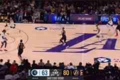 詹姆斯都来击掌！肯纳德反击一条龙长驱直入挑篮打停森林狼！