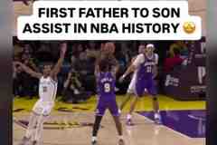 詹姆斯→布朗尼 NBA历史首次父亲给儿子的助攻！詹姆斯自豪转发