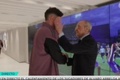 弗洛伦蒂诺赛前轻轻给了巴尔韦德一巴掌，和贝林厄姆低声交流