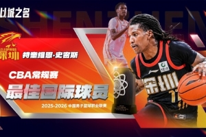 CBA最佳国际球员得票:史密斯915分断层当选 力压青岛双外援
