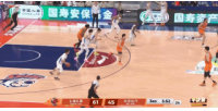出一口恶气！周琦低位单打怀特塞德 内线虚晃后左手炸扣打停上海